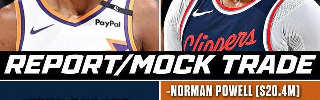 5换1如何？美媒模拟：快船送出鲍威尔等3将+1首轮1互换得到杜兰特